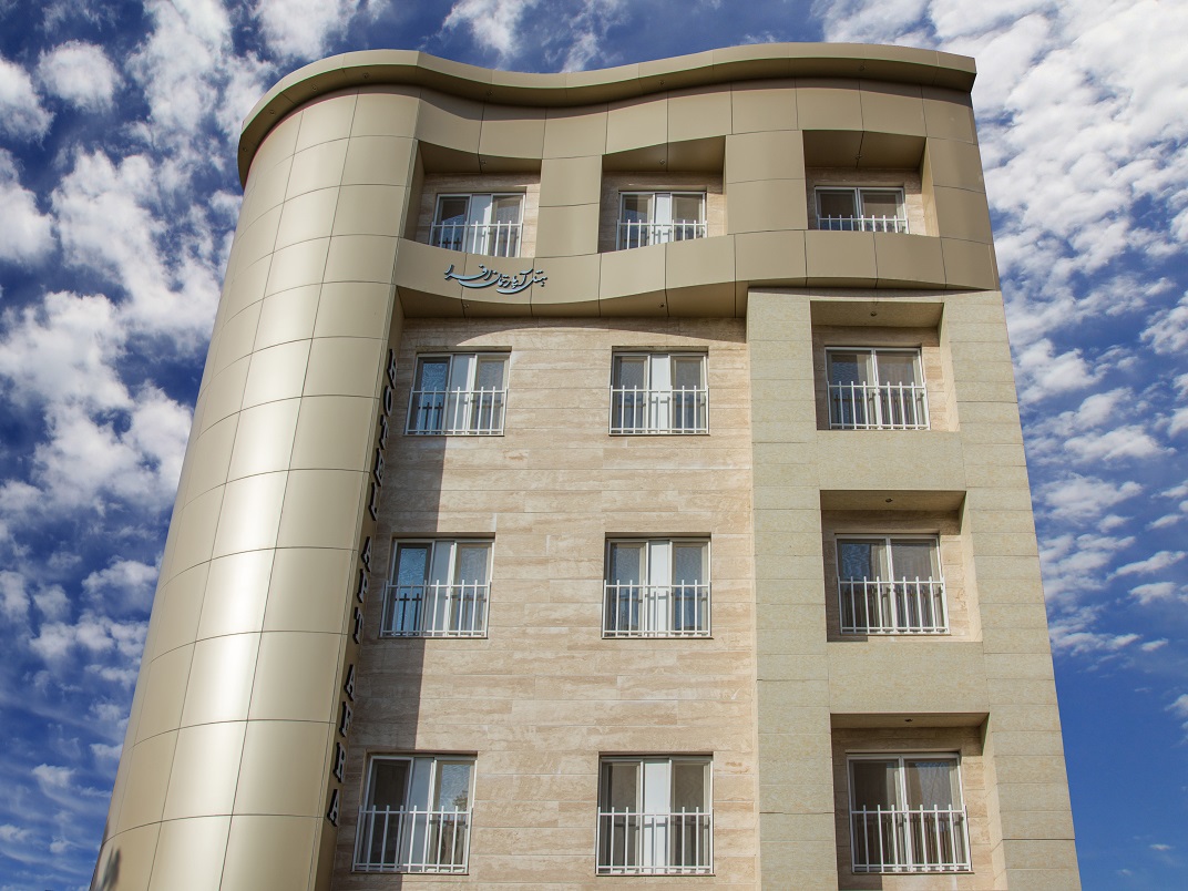 نمای ظاهری آپارتمان افرا 